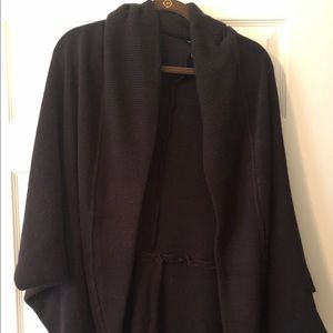 Black shawl shrug jacket sweater soft NWOT